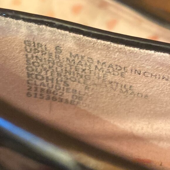 SO Girls Patent Leather Mary Jane with Sparkle Heel Size 5 EUC - Picture 6 of 6